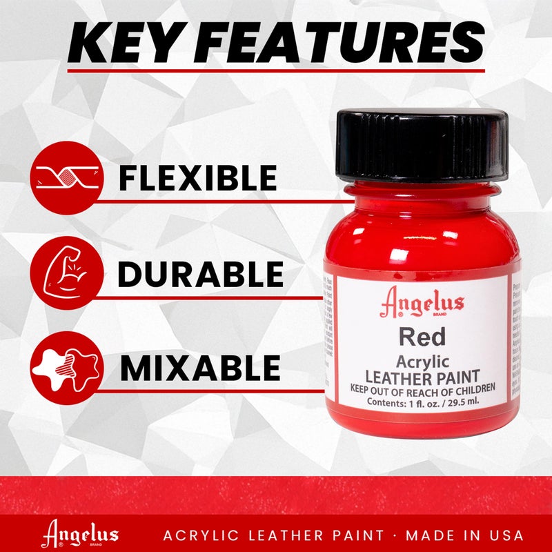 Angelus Leather Paint 1 Oz Red - Image 2